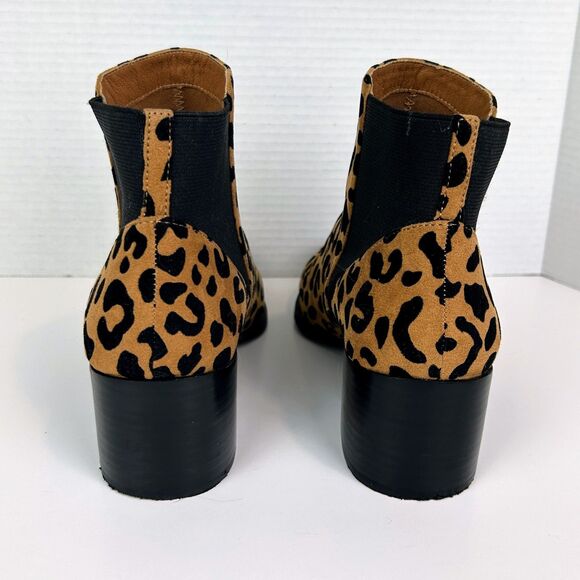 Chinese Laundry Finn Chelsea Bootie Leopard Animal Print Boots Pointed Toe 8.5 - Picture 5 of 11